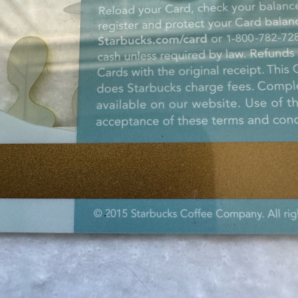 NEW! 2015 Starbucks Gift Card Featuring a Mountain Biker - Picture 3 of 3
